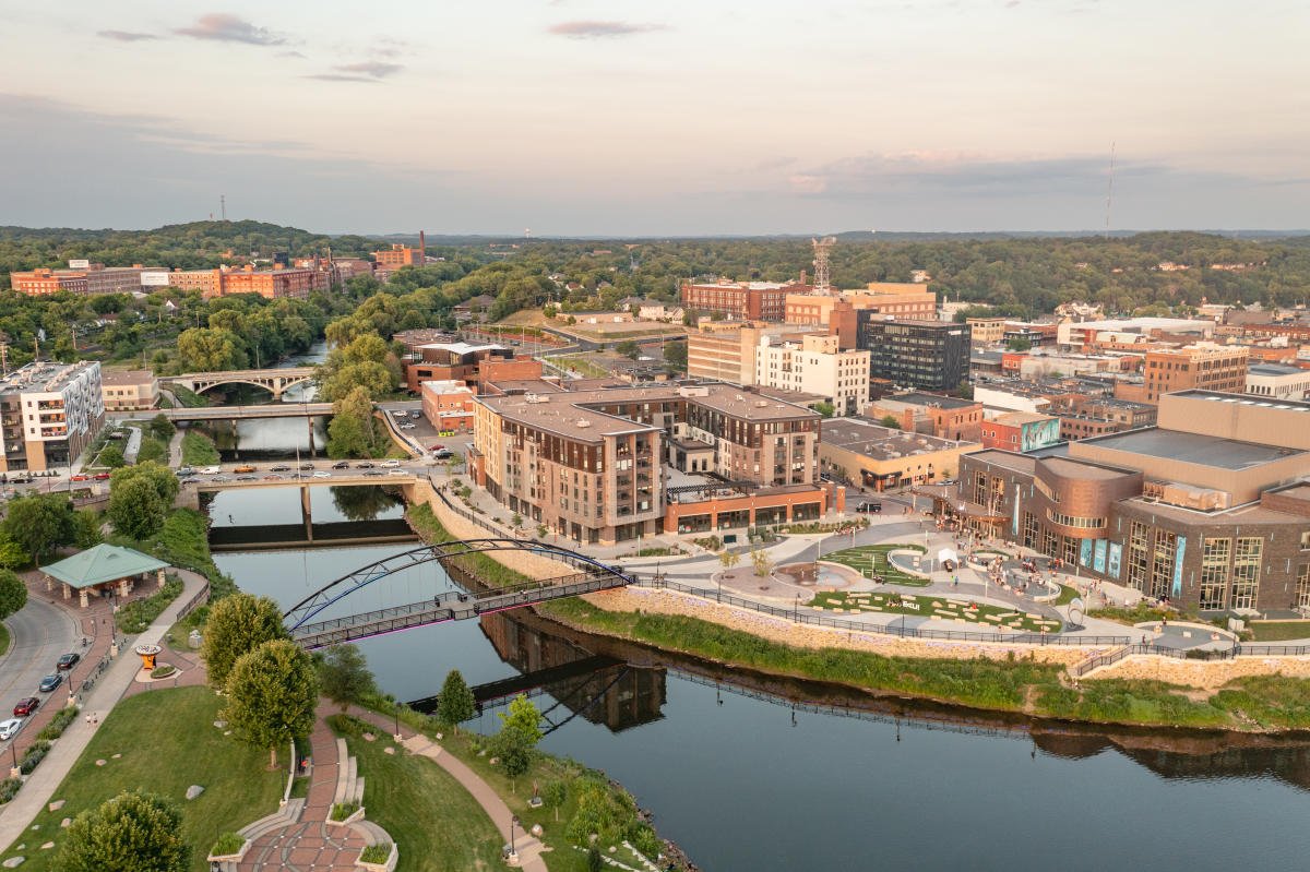 Downtown Eau Claire riverfront